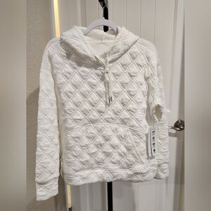RBX Quilted White Hoodie